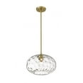 thumbnail image 5 of 1 Light Pendant In Urban Style 14 Inches Wide By 10 Inches High-Olde Brass Finish Z-Lite 490P14-Obr, 5 of 7