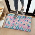 thumbnail image 2 of Multi Color Moroccan Checkered Pattern Door Rugs,Washable Non Slip Door Mats Indoor,Decorative Door Mats,Entry Mat Indoor for Entrance,Bedroom,Kitchen,Bathroom,16"x24", 2 of 6
