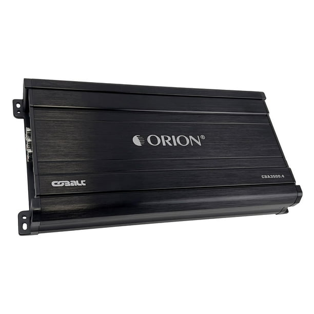Orion Cobalt Series CBA3500.4 Amplificador de alta eficiencia de 4 canales Clase A/B para audio estéreo de coche - 3500 W de alto rendimiento, 2/4 ohmios estable, paso bajo/alto ajustable, refuerzo de