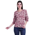 thumbnail image 2 of Moomaya Printed Ruffle Shirt Women Party Top Short T-Shirt Top Summer Clothing, 2 of 4