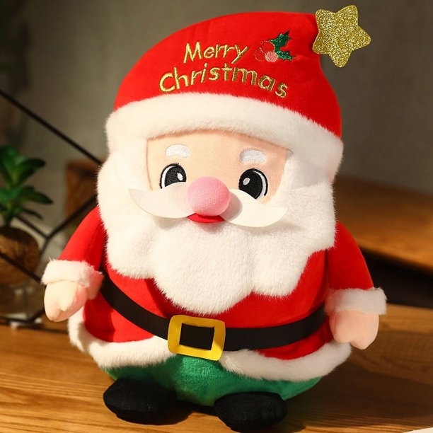 Nuevo muñeco de Papá Noel, almohada para árbol, bolsa de manzana, pequeño alce, muñeco de nieve, juguete de peluche, regalo de Navidad