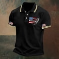 thumbnail image 5 of WERYOUNG Short Sleeve Patriotic Shirts Red White Blue Graphic Collared Shirt USA Fourth Of July Celebration Button Down Shirts Comfortable Top L, 5 of 5
