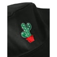 thumbnail image 2 of DLAPL Embroidered Bucket Hat for Women Men Fashion Summer Beach Fisherman Cap, Cactus Black, 2 of 5