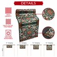 thumbnail image 5 of Burnt Orange Green Flower Table Runner 70 Inches Long, Boho Ethnic Vintage Cotton Linen Table Runners Dresser Scarves, Decorative Fabric Tabletop Scarf Furniture Cover for Home Dinner Party 13"x70", 5 of 9