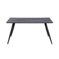 thumbnail image 3 of Milan Henry 59" Contemporary Steel and MDF Wood Dining Table in Gray/Black, 3 of 5