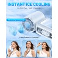 thumbnail image 4 of W & O Handheld Semiconductor Cooling Fan, Rechargeable Portable Mini Fan with Cooling Plate, USB-C Personal Fan for Travel & Outdoor Use-White, 4 of 7