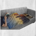 thumbnail image 6 of City Soft Flannel Fleece Throw Blanket, Tranquil Sunrise at Midtown Manhattan United States NYC Waterfront America, Cozy Plush for Indoor and Outdoor Use, 50" x 60", Pale Blue Peach Tan, by Ambesonne, 6 of 6