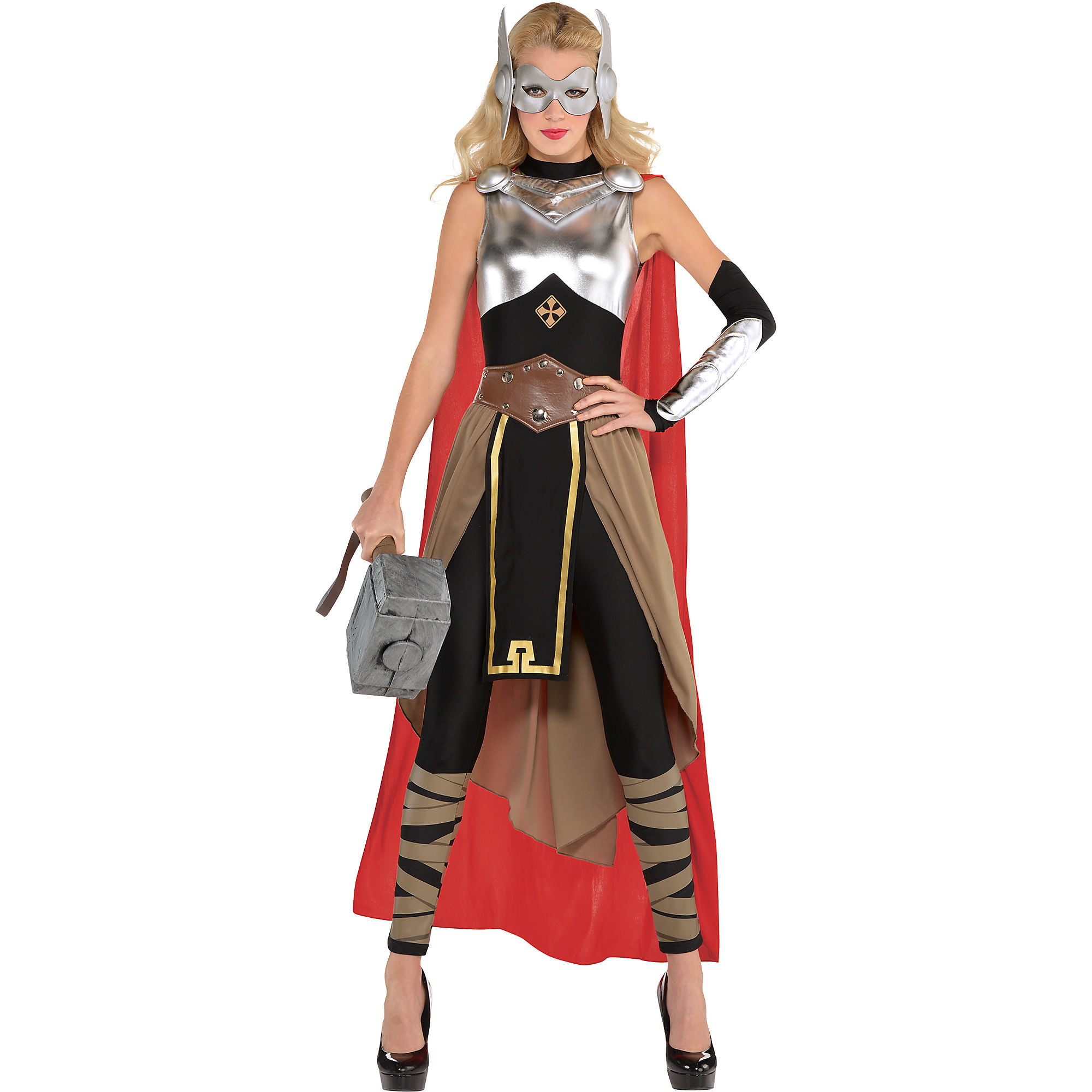 Suit Yourself Thor Costume for Adults, Includes a Jumpsuit with a Skirt, a ...