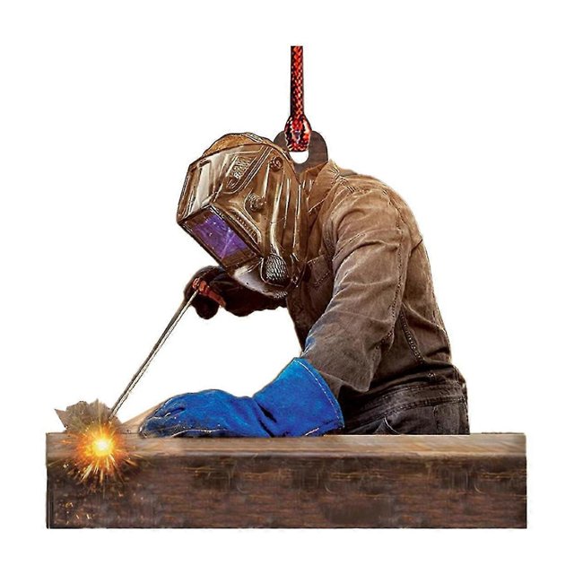 Adorno de trabajador, llamativo, mano de obra fina, resistente a la decoloración, resistente al desgaste, no es fácil de romper, decoraciones para festivales, reutilizable, para colgar en Navidad, i