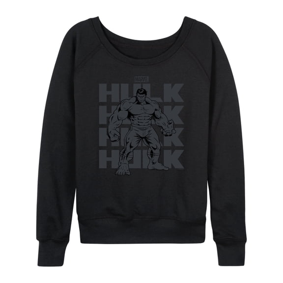 Marvel Hulk - Monochrome - Women's French Terry Pullover Sweatshirt