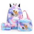 thumbnail image 2 of 3pcs Disney Bambi Colorful Backpack with Lunch Bag Rucksack Casual School Bags for Student Teenagers Sets, 2 of 4