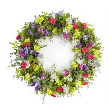 UPC 746427701389 product image for Mixed Floral Wreath 28 D Polyester  Plastic | upcitemdb.com