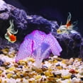 thumbnail image 3 of Soft Silicone Glowing Aquarium Simulation Coral with Sucker Aquatic Artificial Coral Purple, 3 of 7