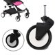 thumbnail image 2 of Reemplazo de rueda delantera de goma para cochecito de niño pequeño, accesorios para cochecito, 2 of 5