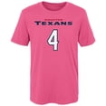 thumbnail image 2 of Girls Preschool Deshaun Watson Pink Houston Texans Player Mainliner Name & Number T-Shirt, 2 of 3