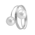 thumbnail image 1 of 12pcs Imitation Pearls Napkin Rings Wedding Party Holiday Dinner Decoration Table Napkin Holders, 1 of 7