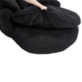 thumbnail image 3 of Aukfa Oversized Bean Bag Sofa, 59.84" Deep Sleeper Chaise with 5 Pillows, Chenille, Black, 3 of 9