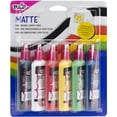 thumbnail image 1 of Tulip Dimensional Fabric Paint Matte Rainbow Pack, Liquid Craft Paint, 6-Pack 1.25 fl oz Bottles for Fabric & DIY Art Projects, 1 of 7