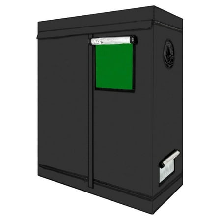 Grow Tent, Indoor Mylar Indoor Gardening Grow Tent Room with Observation Window and Floor Tray ("x24"x60") 48"x24"x60"