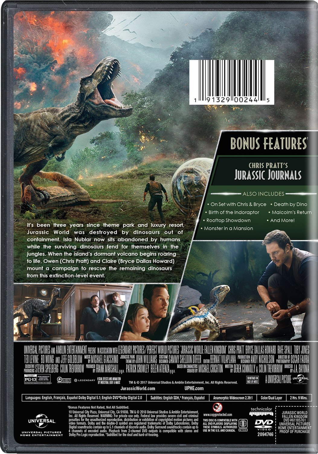 Jurassic World: Fallen Kingdom (DVD), Universal Studios, Action & Adventure - image 2 of 7