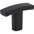 thumbnail image 6 of Elements 859T Thatcher 1-1/2" Curved "T" Bar Cabinet Knob / Drawer Knob - Black, 6 of 7