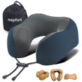 thumbnail image 1 of Almohada cervical napfun de espuma viscoelástica para viaje y avión, 1 of 6