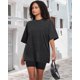 thumbnail image 5 of Camiseta Adorejoy de gran tamaño, vintage, lavada, holgada, casual, 3XL, 5 of 8