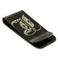 thumbnail image 2 of Stainless Steel Letter I Initial Royal Monogram Engraved Engraved Money Clip Credit Card Holder, 2 of 2