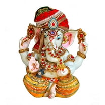 eSplanade Resin Ganesh Ganesha Ganpati Murti Idol Statue Sculpture - Big Size | Pooja Idols | Home Decor - 17" Inches Height