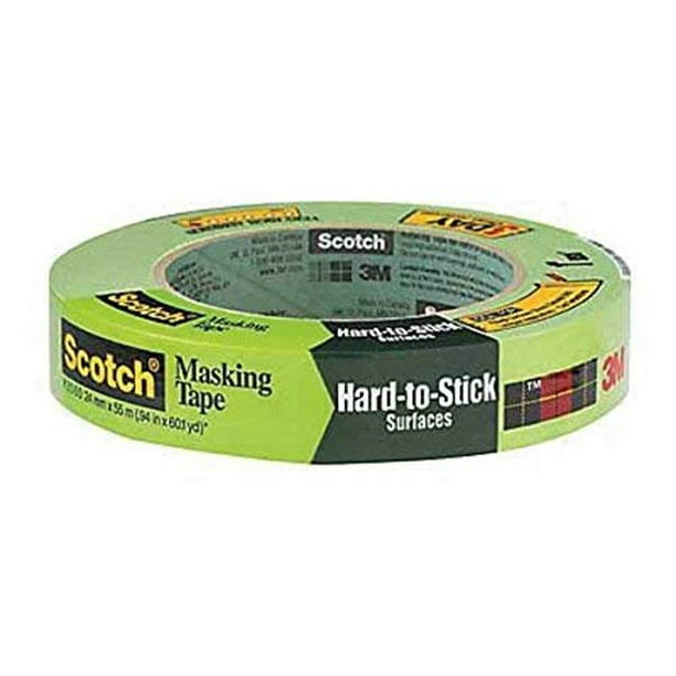 3M 206024A 1" Scotch Painters' Masking Tape For HardToStick Surfaces