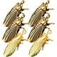 thumbnail image 4 of 6 piezas antiguas vintage de latón cigarra figura de cigarra de cigarro de cicada adorno de escritorio, 4 of 5