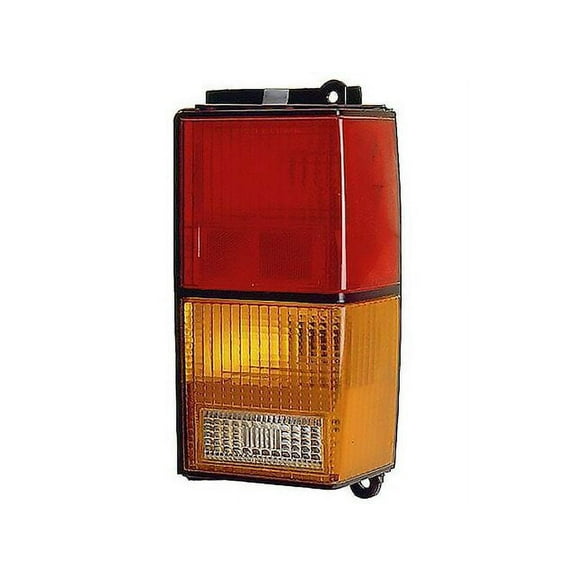 Right Passenger Side Tail Light Assembly - with Amber Lens - Compatible with 1984 - 1996 Jeep Cherokee 1985 1986 1987 1988 1989 1990 1991 1992 1993 1994 1995
