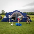 thumbnail image 6 of Camping Tent 10-person-family Tents  Parties Music Festival Big Easy Up 5 Large Mesh Windows Double Layer 2 Room Waterproof Weather Resistant 18ft X 9ft X78in, 6 of 6