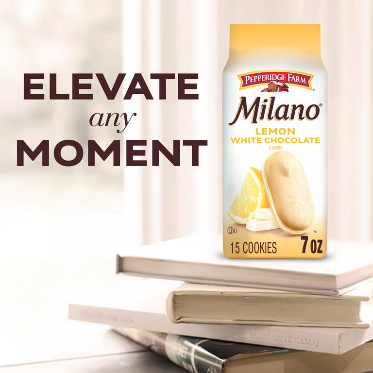 Pepperidge Farm, Milano Cookies, 7 oz Bag, White Chocolate Lemon