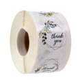 thumbnail image 1 of 500pcs Thank You Stickers, Round Greenery Frames Thank You Stickers Roll 4 Floral Designs Thank You Envelope Labels, 1 of 7