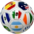 thumbnail image 3 of Icon Sports Size 5 Soccer Ball, National Teams World Clubs, Country Flags Soccer Ball - White, 3 of 6