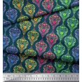 thumbnail image 2 of Soimoi Rayon Fabric Floral & Damask Ethnic Printed Fabric 1 Yard 56 Inch Wide, 2 of 3