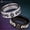 Black, variant on Lion Crown Tungsten Carbide Ring