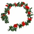 thumbnail image 1 of Flores artificiales, hortensias, rosas simuladas, decoración de enredaderas colgantes, flores falsas, flores de plástico para interiores, tuberías de aire acondicionado, plantas de refugio, guirnalda, 1 of 8