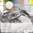 thumbnail image 2 of Cal King 4 Piece Bedding Set Abstract Brown Gray Marble Soft Breathable Duvet Cover and Pillowcase,Modern Watercolor Liquid Duvet Cover Set Washable Bed Sheets for Bedroom Dormitory Guest Room, 2 of 9