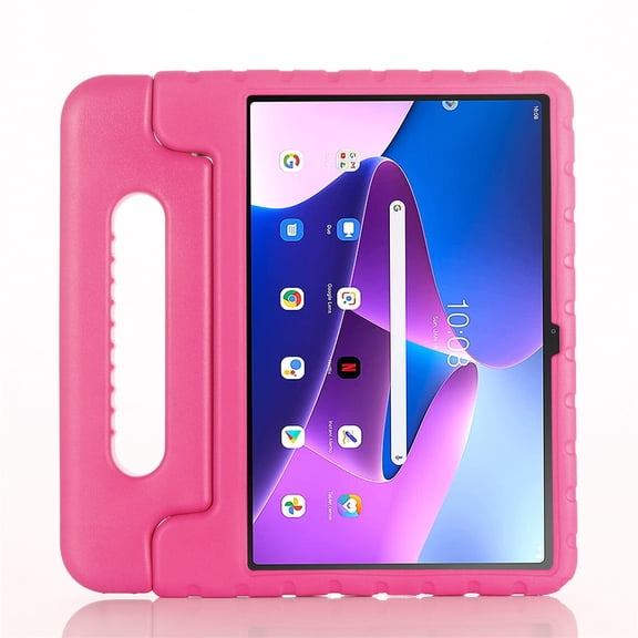 ELEHOLD Rugged Stand Case for Lenovo Tab M11 11inch TB330FU TB330XU Kids Friendly EVA Full Body Protective Handle Grip Kickstand Shockproof Case for Lenovo Tab M11 2024,Rose