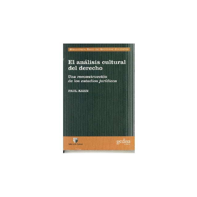 El análisis cultural del derecho Gedisa 9788474328219