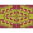 thumbnail image 1 of Ahgly Company Tapis de Pamplemousse d'Intérieur Lavable en Machine, 4' x 6', 1 of 7