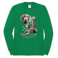 thumbnail image 2 of If It's Not a Weimaraner It's Just a Dog Gift | Mens Dog Lover Long Sleeve T-Shirt, Kelly, Large, 2 of 3