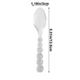 thumbnail image 3 of Glass Bead Kitchen Dining Table Glass Tableware Spoon fork Transparent Glass Spoon Household Glass Tableware fork Spoon, 3 of 6