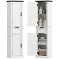 thumbnail image 1 of HOMCOM Armoire de 65 Pouces, Armoire de Rangement pour Salle de Bain avec Tablettes et Tiroir, 1 of 10