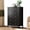Black, variant on Wisykoke Modern 5 Drawer Dresser for Bedroom, Chest of Drawers with Metal Knobs, Wooden Clothes Storage Organizer for Closet, Nursery, Living Room, Apartment