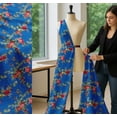 thumbnail image 5 of Soimoi Cotton Cambric Fabric Leaves,Red Berries & Rose Floral Fabric Prints by Yard 42 Inch Wide, 5 of 7