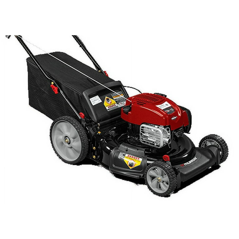 Murray 21 Gas Push Lawn Mower with Briggs and Stratton Engine Side Discharge Mulching Rear Bag Rear High Wheels Walmart