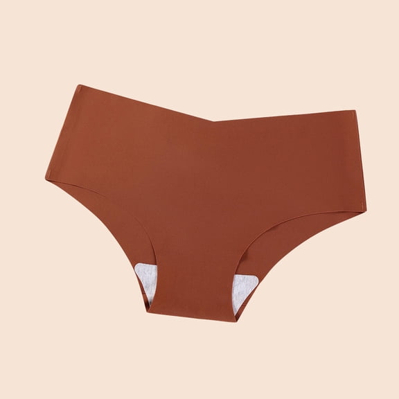 Lace Boyshorts Panties for Women Women's Seamless Bikini Underwear Soft Stretch Comfortable Workout Yoga Tagless Panties for Everyday Wear Brown XL